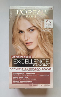L'Oreal Paris Excellence Crème Hair Color  - #9N Natural Light Blonde New Sealed