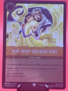 Disney Lorcana Fabled Heal What Has Been Hurt Cold Foil 27/204 TCG