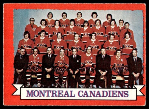 Canadiens Team #100 1973 O-Pee-Chee card