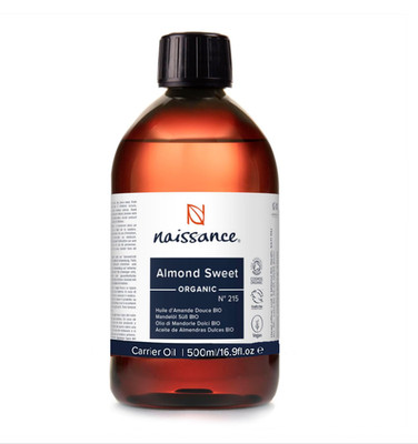 Pure sweet almond oil (no. 215) 500 ml, vegan, GM-free, ideal for hair, Skin