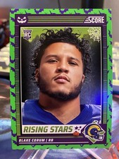 Blake Corum Green Bats Rookie 2024 Panini Score-A-Treat Rising Stars #3 Rams NFL
