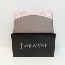 Jacques Vert Clutch Purse or Handbag Pink & Grey C3