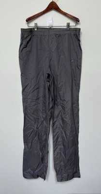 Vintage 1980s Nike Track Pants Size Medium Thin Gray Made In USA Flaws 80s