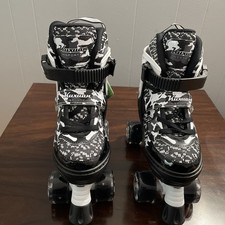 Kuxuan Skates unisex Size US 13-3 Adjustable Roller Skates Light up Whee...