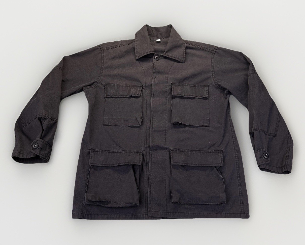 Vintage US Military Black Field Jacket Medium Utility Combat 70s 80s