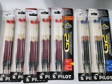 Pilot G2 Gel Ink Pen Refills Fine Point Blue and Red - 7 Two Packs Total - NOS