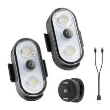 Wireless LED Lights for Car 2PCS- Button and Remote Control Interior 2pcs