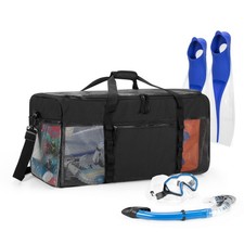 XL Mesh Dive Duffel Bag for Scuba Diving Gear, Oversized Sport Duffle Bag for Sn