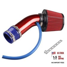 Cold Air Intake Pipe 76mm 3 Inch Universal Performance Car Cold Air Red Cold Air Intake Pipe 76mm 3 Inch Universal Performance Car Cold Air Red