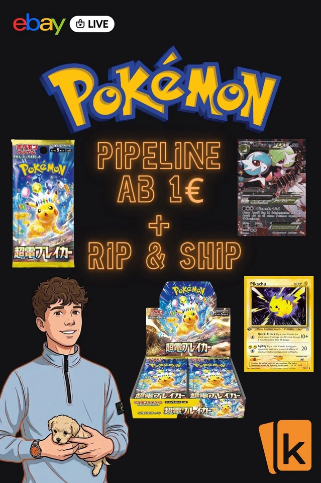 ⚡️Pokémon Pipeline ab 1€ 🚀 Rip & Ship 💥 Jagd auf Hits & Alt Arts | eBay