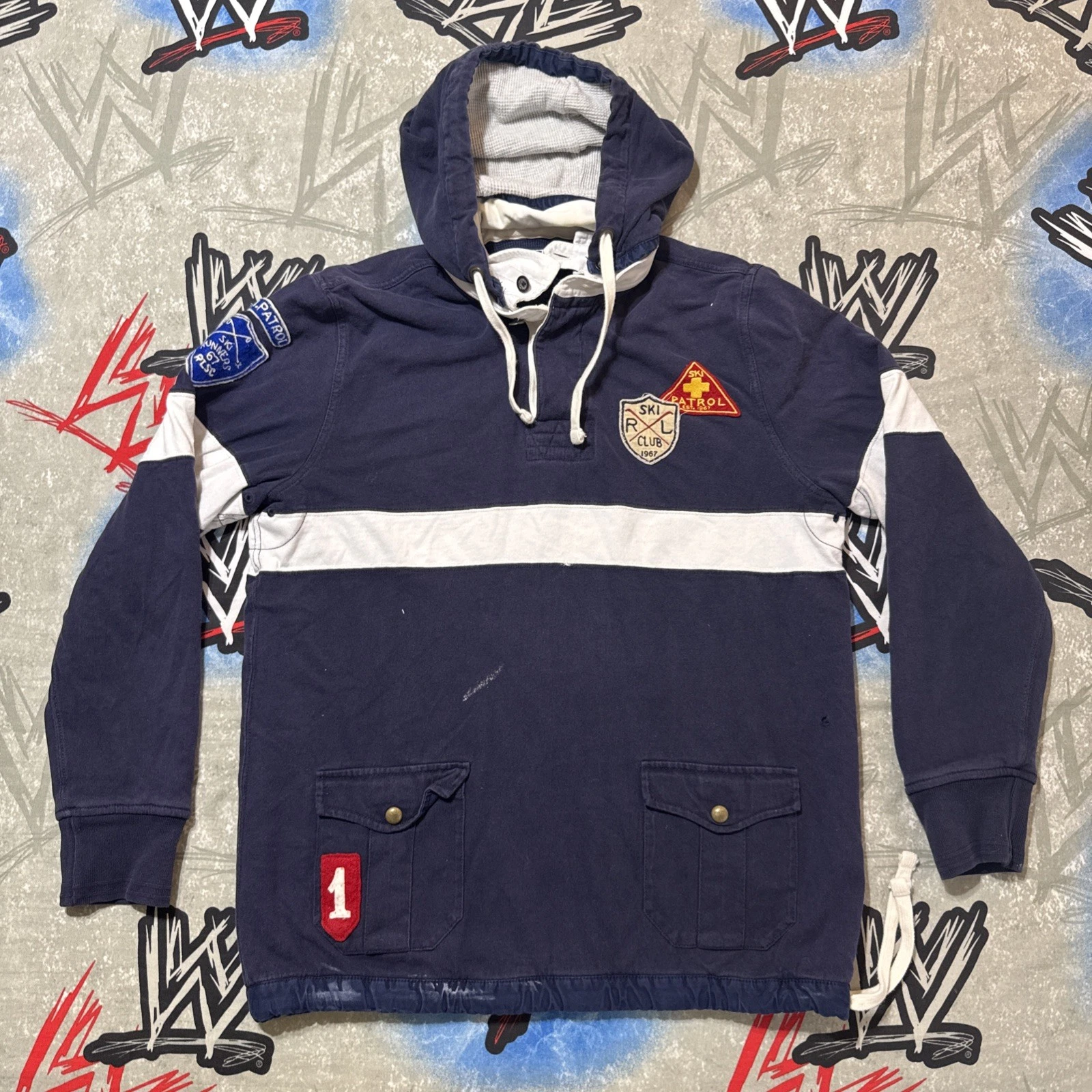 Polo Ralph Lauren Thermal Ski Patrol Rugby Polo Men’s L Hoodie