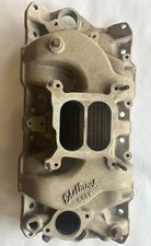 Chevy Sb Vintage 4bbl Edelbrock Cb3x Intake Manifold Nos Muscle Car Day 2 Hotrod