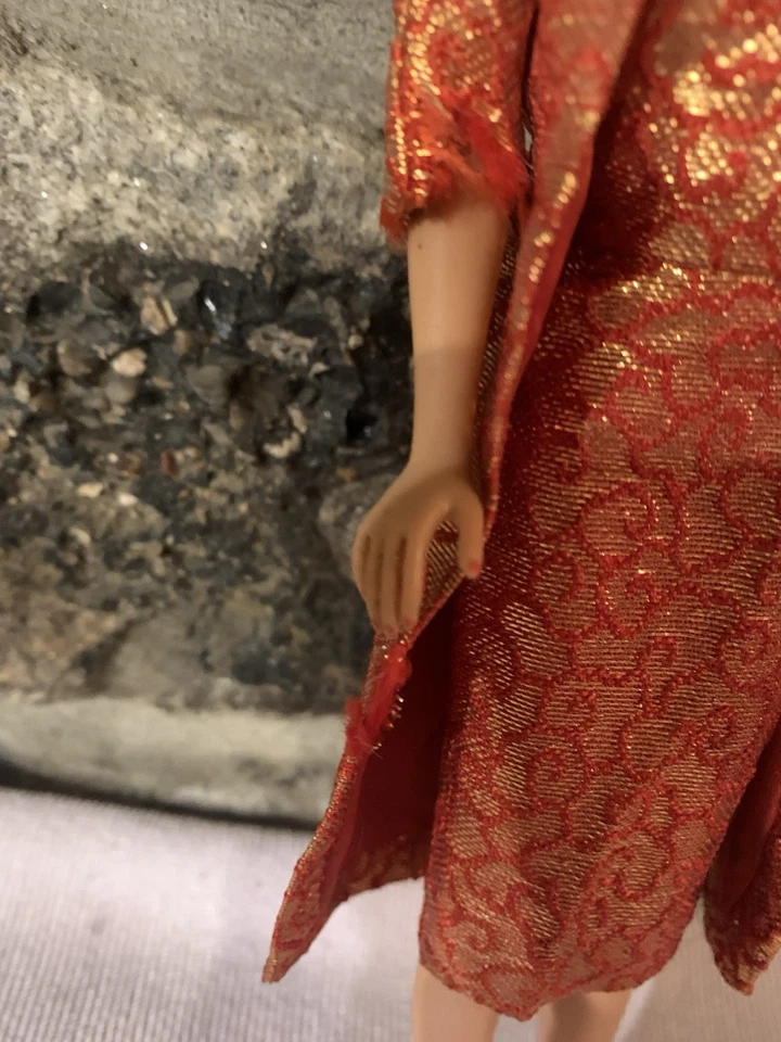 Vintage Mattel 1960’s Brunette Swirl Ponytail Barbie Doll In Golden Elegance - Image 4 of 4