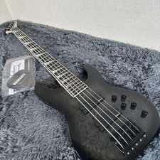 Jackson 5-String Electric Bass Strings Shark Inlay Black Safe Packing!