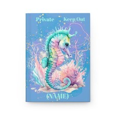 Seahorse Hardcover Lined Journal for Lovers of the Ocean and Marine life