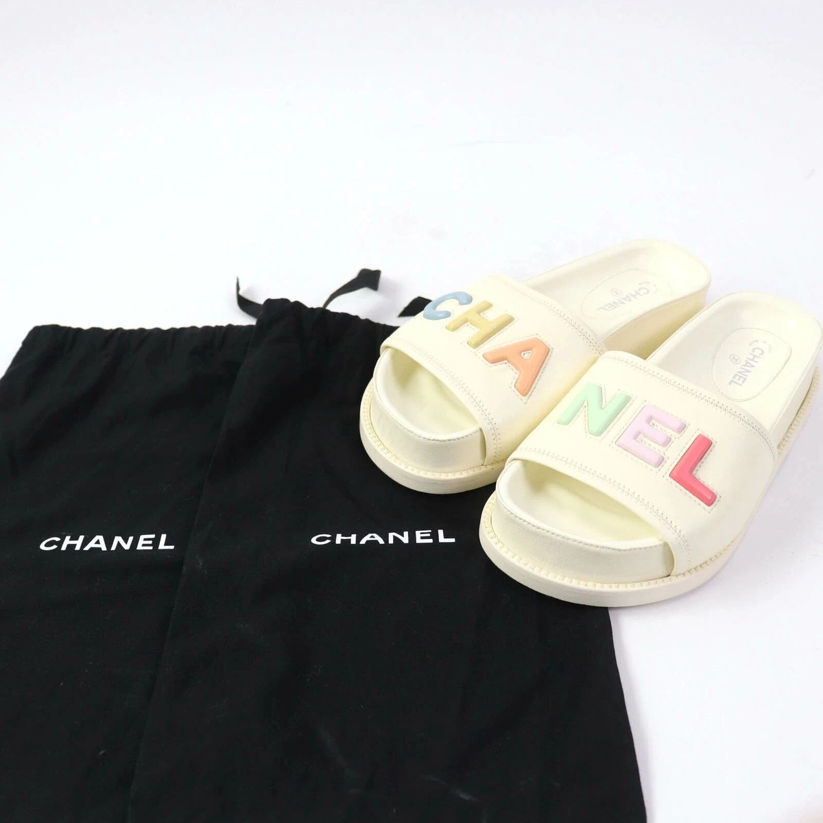 シャネル G38933 レザーサンダル 楽天市場】シャネル CHANEL サンダル 靴 レザー ネイビー系