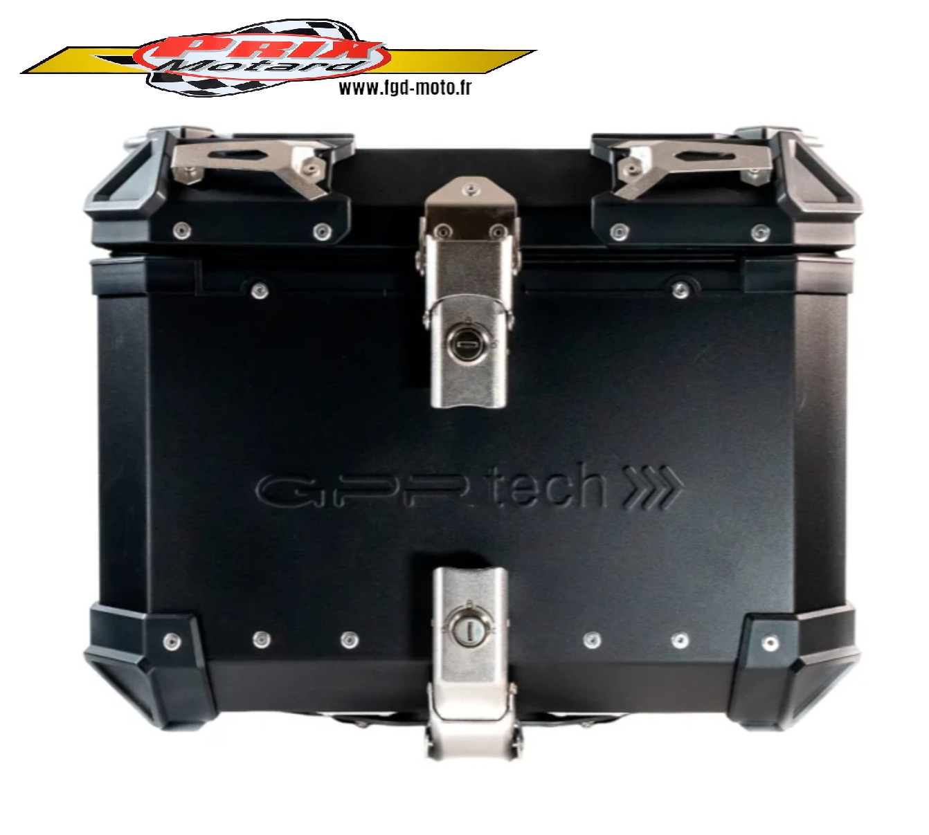 Top case 35L Honda CRF 1100 étanche en alu noir avec support de fixation
