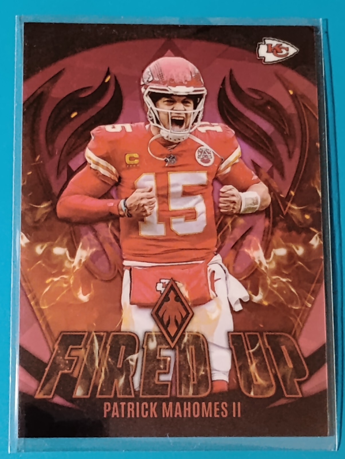 2023 Panini Phoenix Fired Up Pink Prizm - #FU-1 Patrick Mahomes II 121/175