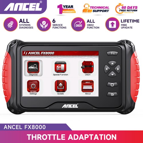 ANCEL FX8000 Full System OBD2 Scanner Diagnostic Tool ABS SRS TPMS Code Reader - Picture 1 of 12