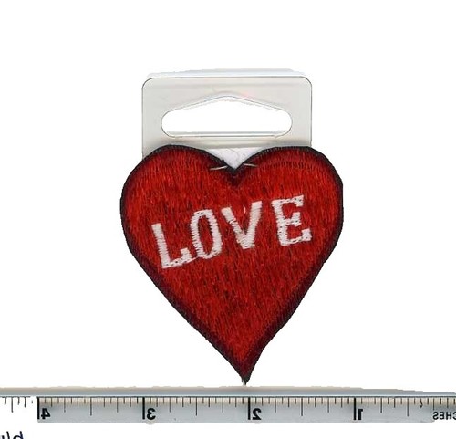 Vintage Retro PURPLE LETTER NAME VICKI Patch PINK LOVE HEART 32R6