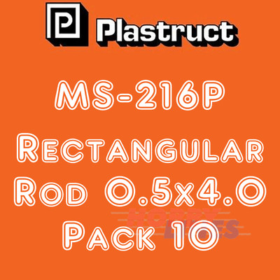 MASSIVE RECHTECKIGE STANGE 0,5 mm Reichweite Styrol Kunststoff Polystyrol MS 203 PLASTRUCT
