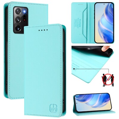 Magnetic Card Wallet Phone Cover For Samsung Galaxy Note 20 Ultra 10 Plus 9 8