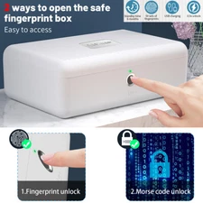 AICase Biometric Fingerprint Safe Box Jewelry Security Lock Safe Home Safety