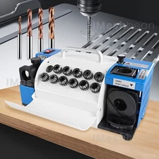 3-13mm Drill Bits Sharpener 120W 4500RPM Bits Grinder Sharpener w/11 Collets US