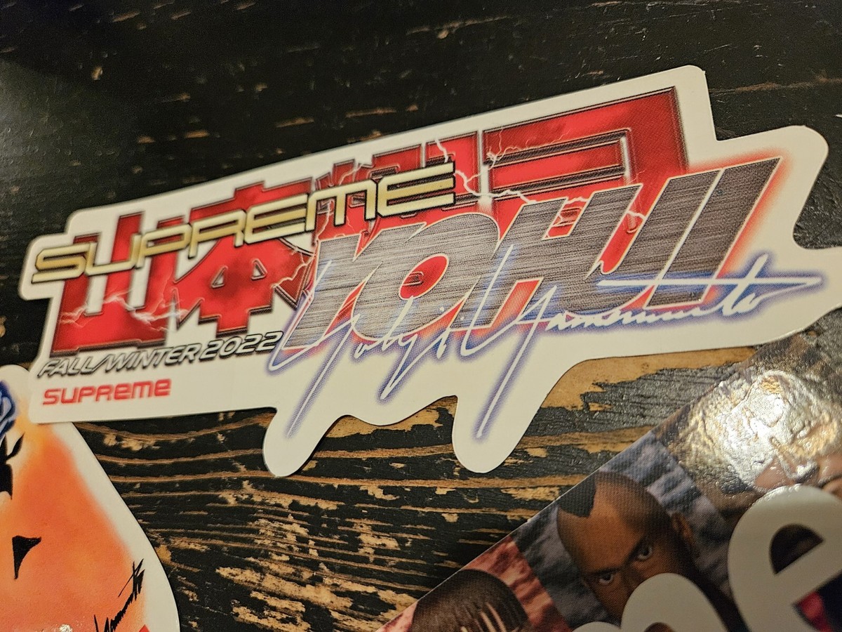 Supreme Yohji Yamamoto Tekken Box Logo Sticker & Pumpkin & Tekken