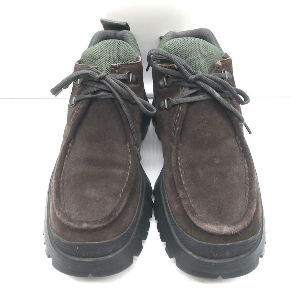 Prada Tyrolean Brixxen Lace-Up Hiking Boots Dark Brown Suede Prada Tyrolean Brixxen Lace-Up Hiking Boots Dark Brown Suede