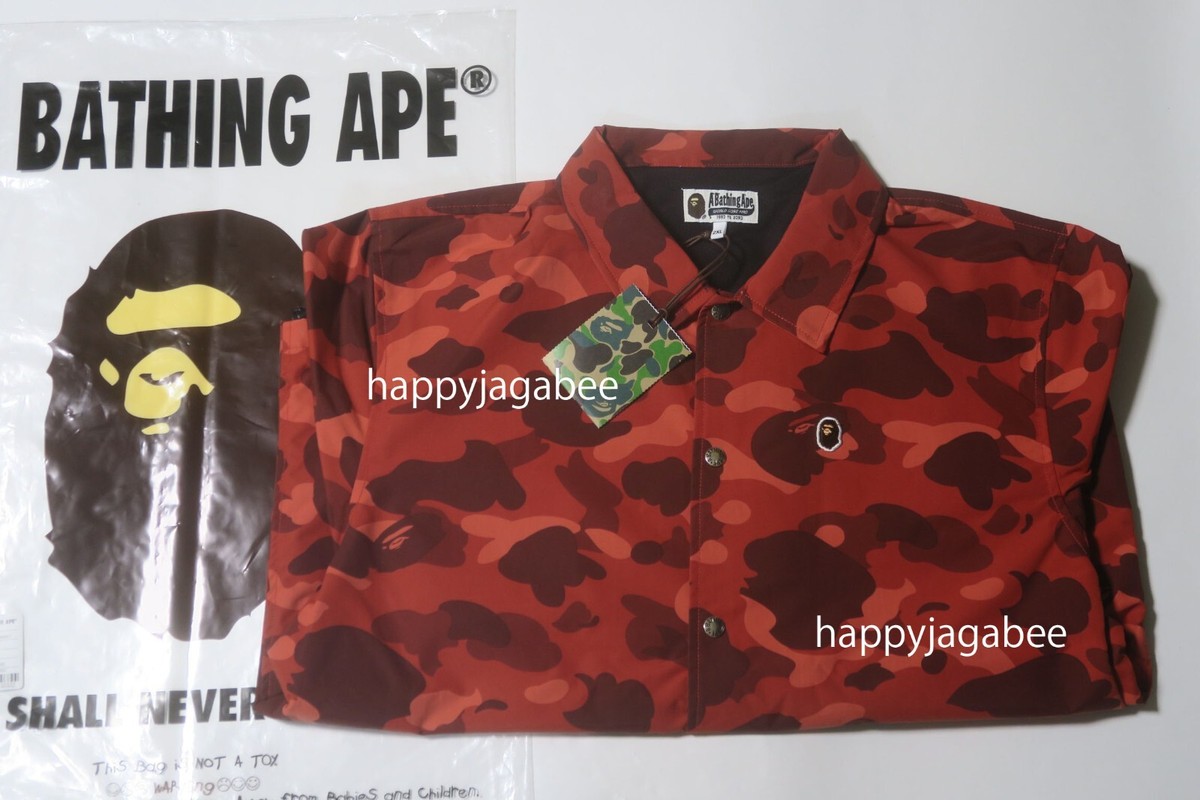 ジャケット・アウター A BATHING APE 1ST CAMO COACH JACKET M A BATHING APE Men's COLOR CAMO ONE POINT COACH JACKET
