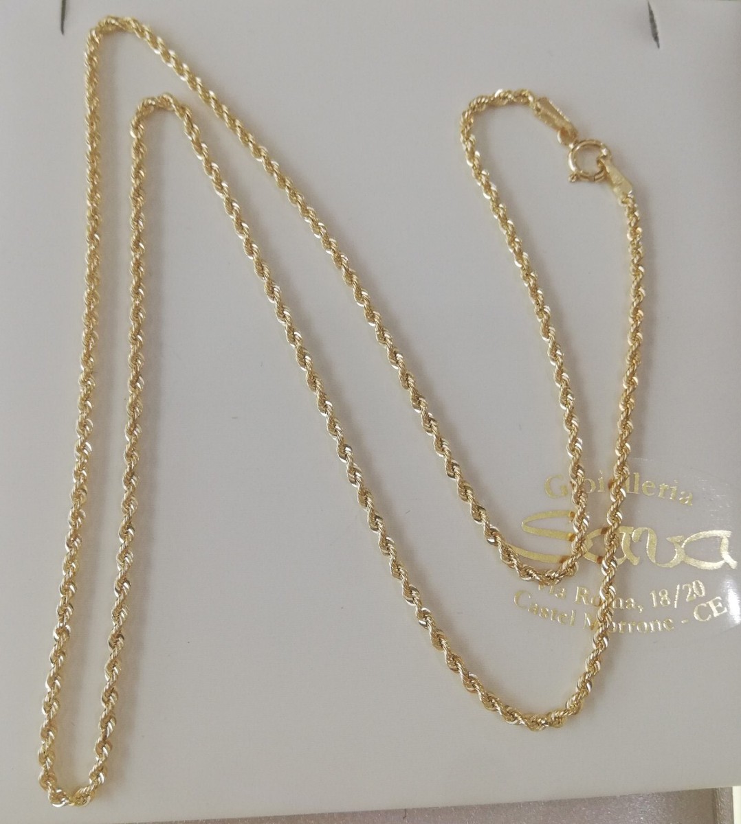 Collana DS.2 Design Serio 42cm – Acciaio Placcato Oro Bicolore, Unisex - 3