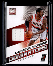 LaMarcus Aldridge Dominators Game Worn Jersey Elite Basketball 2012-13 Card #21
