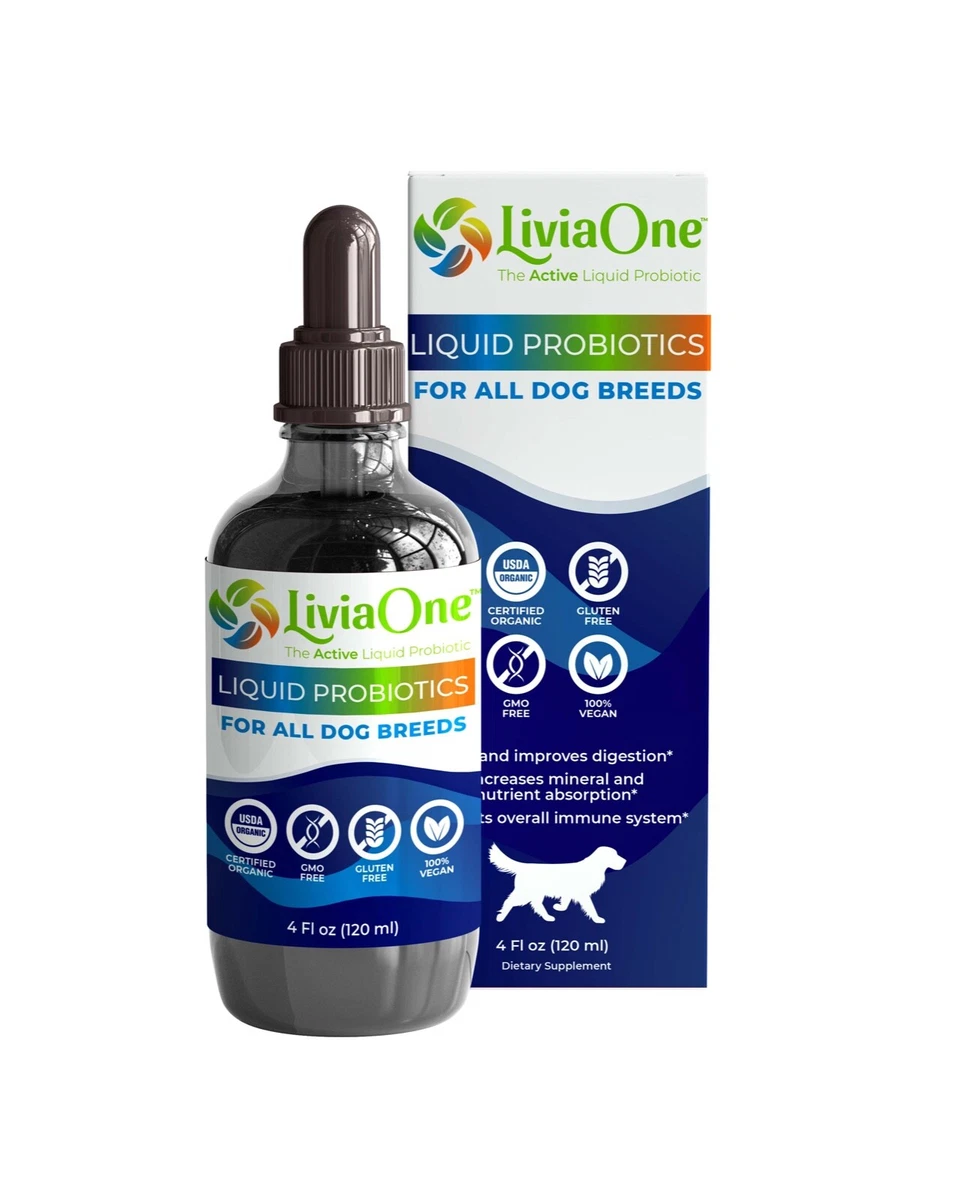 LiviaOne Liquid Probiotics formal Dog Breeds Puppy and Adult Dogs Organic