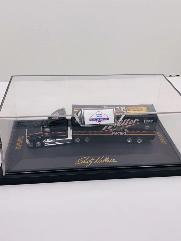 Remolque tractor de colección 1996 Rusty Wallace Matchbox Miller Lite Penske # 0202/3500 Foto 3 de 4