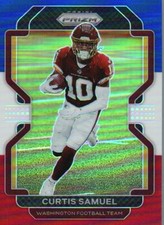 2021 Panini Prizm #209 Curtis Samuel Red White and Blue