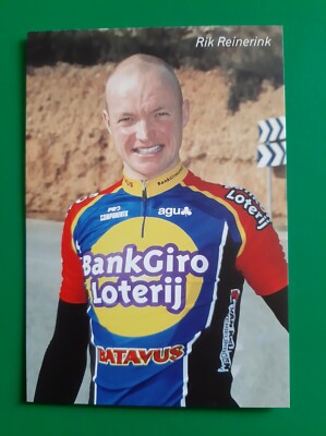 CYCLING cycling card RIK REINERINK team BANKGIROLOTERIJ BATAVUS 2001