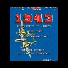 Used 1943 The Battle of Midway Arcade Game PCB P.C.Board Capcom Midway Kaisen image
