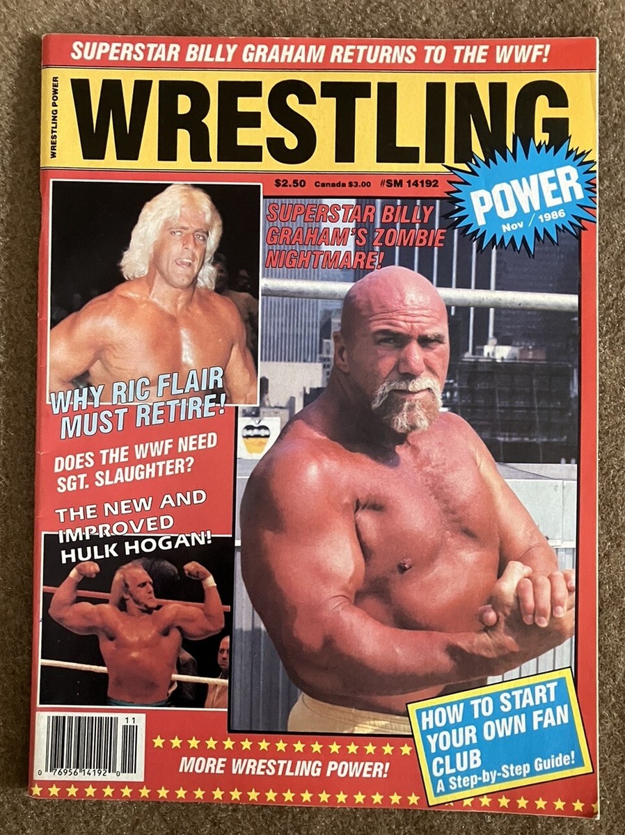 Wrestling Power Magazine November 1986 Ric Flair Hulk Hogan