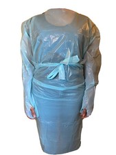Disposable CPE Isolation Gown Individual Wrapped With Thumb Hole 25pack