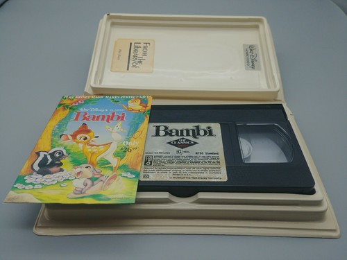 Bambi Walt Disney Black Diamond Classic VHS Red Signature - Picture 5 of 5