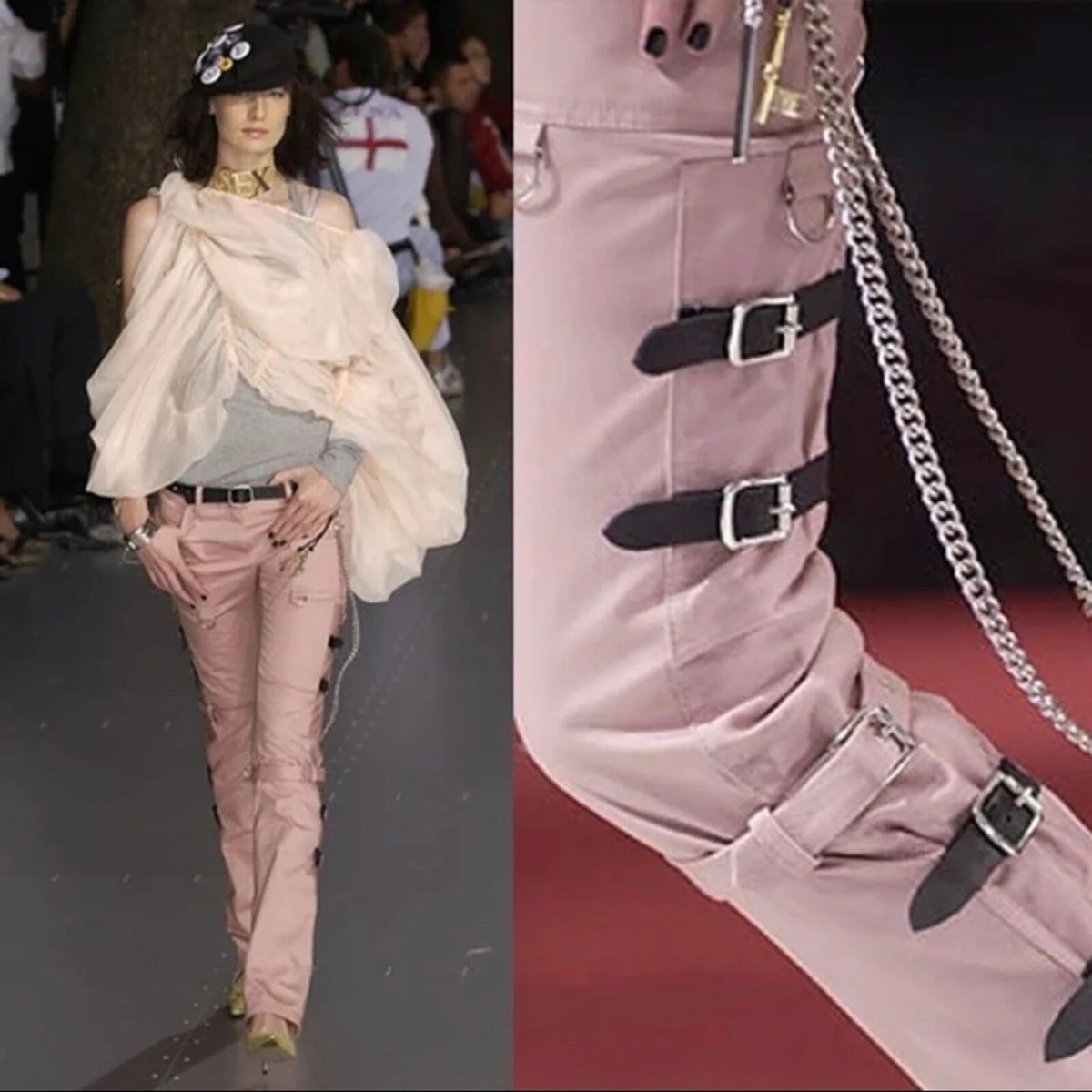 パンツ D&G - design bondage slim pants D&G - design bondage slim pants