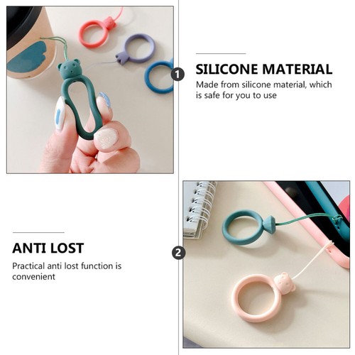 10 Pcs Phone Case Ring Buckle Cell Lanyard Silicone Convenient Finger - 第 10/12 張圖片