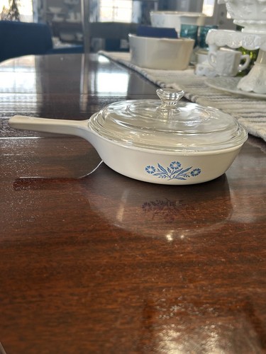 "Sartén menuette vintage Corning Ware azul aciano P-83-B 6 1/2"" con tapa Pyrex" - Imagen 10 de 10
