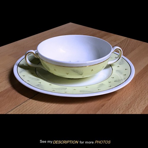 Wedgwood Windrush Yellow WH3973 Bone China 8 CREAM SOUPS Cups