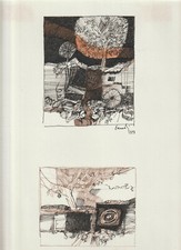 EANDI CHINA FIRMATA E DATATA 1973 CM. 32,7 X 24