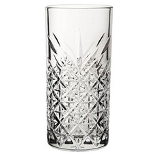 Timeless Vintage Long Glasses 15.75oz/450ml -Case of 12 - Retro Cocktail Glasses