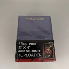 Ultra Pro 3X4 GOLD ROOKIE 35pt Toploaders 1 Pack of 25 for Standard Sized Cards
