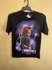 NWT Chucky X Reason Child's Play 3 Graphic T-Shirt Horror Movie Men Unisex Women