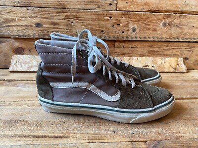 Vintage 80's Vans high -top grey sneakers made in usa 10.5
